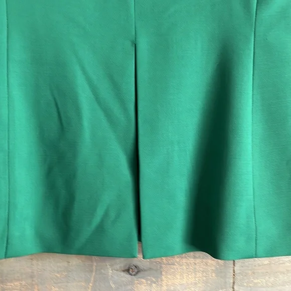 Zara Wool Blend Straight Cut Green Blazer 3 Button - Picture 10 of 15